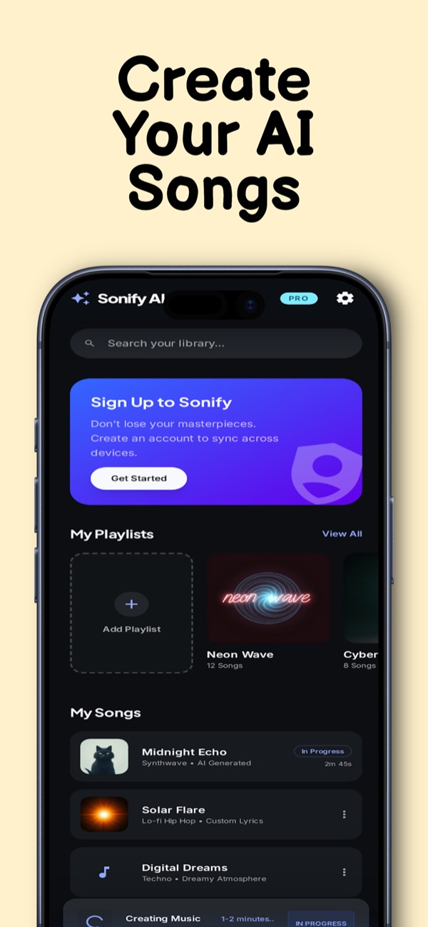 Sonify screenshot
